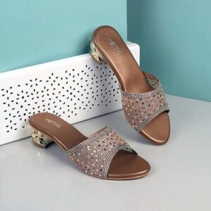 Women Block Heel Fashion/Ethnic Slip-on Sandal