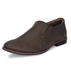 Centrino Men's Classic Moccasins Non-Lace Up Formal Shoes for Office, Party,Wedding | Dress Shoes | Extra Cushioning Insole | Lightweight & Comfortable (7957)