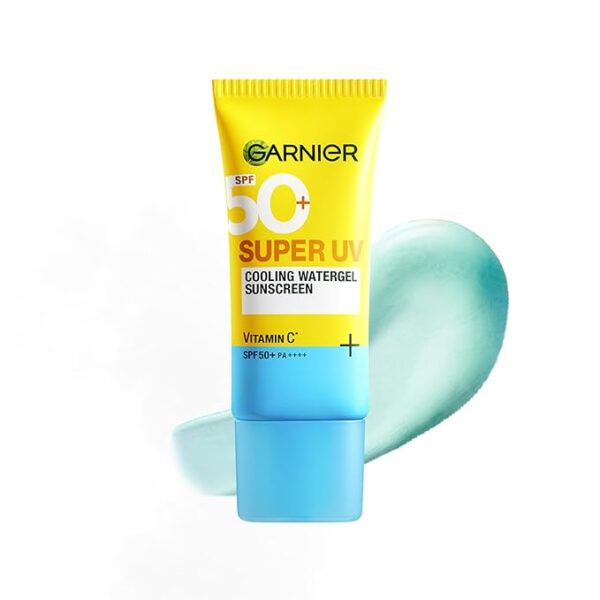 Garnier Super UV Cooling Watergel Sunscreen SPF 50 PA+ | Instant Cooling & 8-hr freshness  |Suitable for oily dry sensitive & combination skin | For men & women,60ml