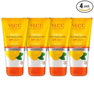 VLCC Anti Tan Sun Screen Lotion - Spf 25 Pa - 150Ml X 2 (300 Ml, (Pack Of 2), Helps In Protection Against Sun Damage, With Niacinamide & Kojic Acid - Normal)