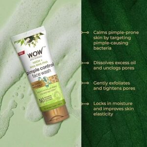 WOW Skin Science Neem Face Wash | Purifies Skin | Unclogs Pores | Fights Acne | Calms Skin